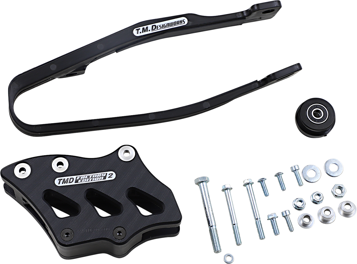 T.M. DESIGNWORKS Chain Guide/Slider - Yamaha - Black YCP-OR3-BK