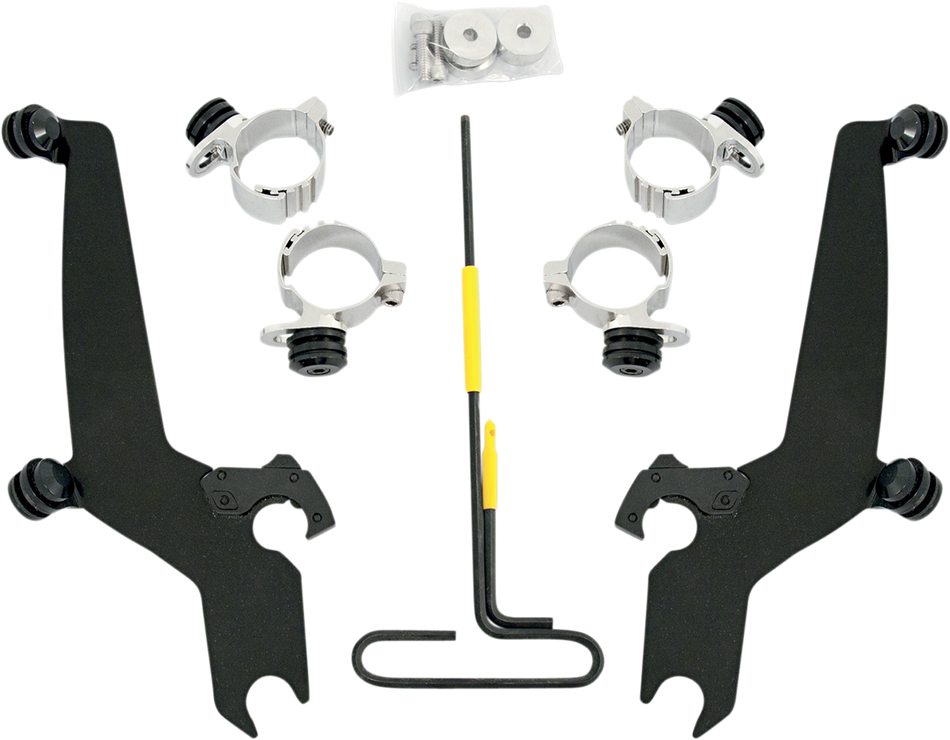 MEMPHIS SHADES Trigger Lock Sportshield Mounting Kit - Wide - Black MEB8916