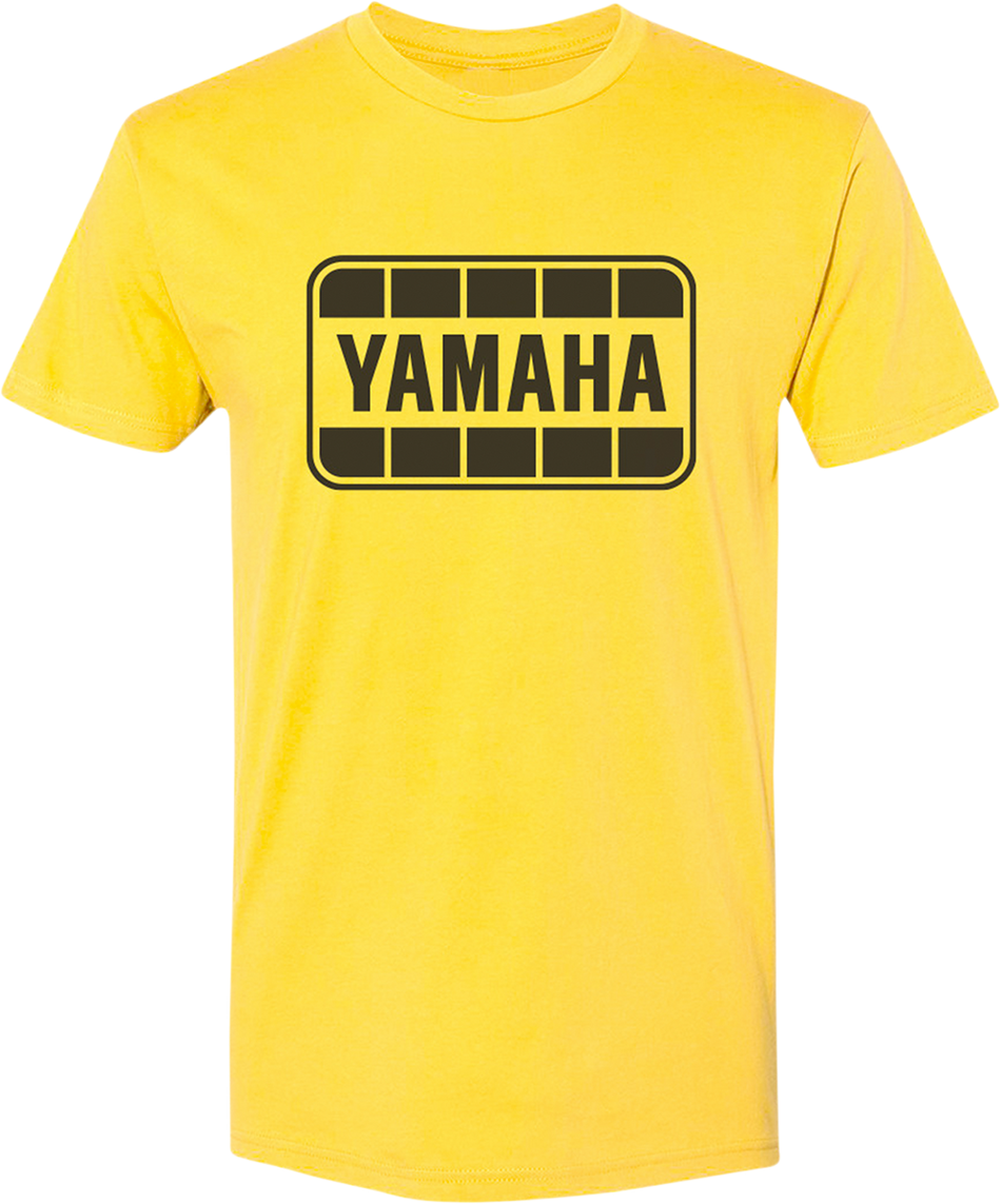 YAMAHA APPAREL Yamaha Retro T-Shirt - Yellow/Black - Large NP21S-M1969-L
