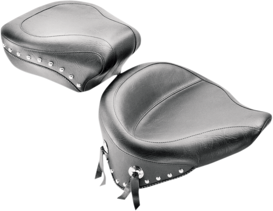 MUSTANG Wide Studded Solo Seat - FLST '08-'17 76179