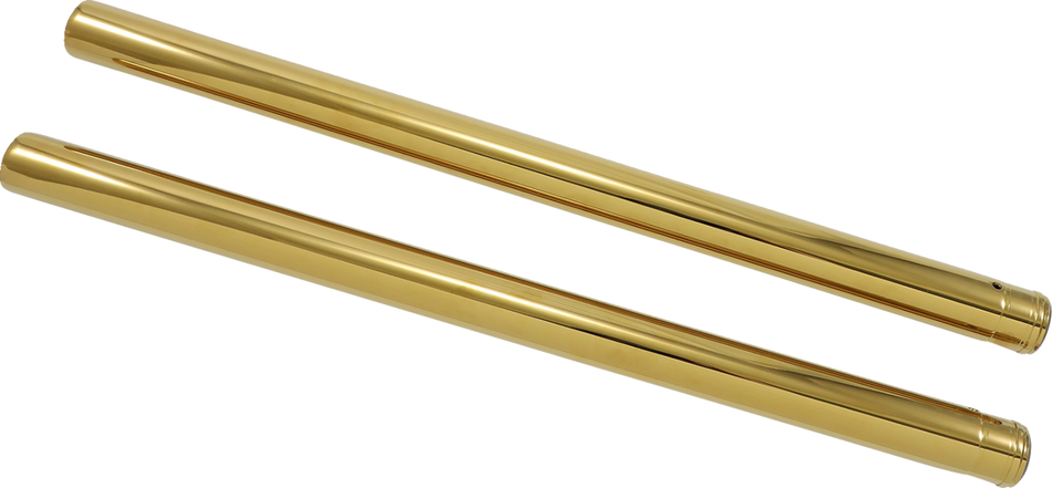 CUSTOM CYCLE ENGINEERING Fork Tubes - Gold - 39 mm - 24.25" T 1345TN