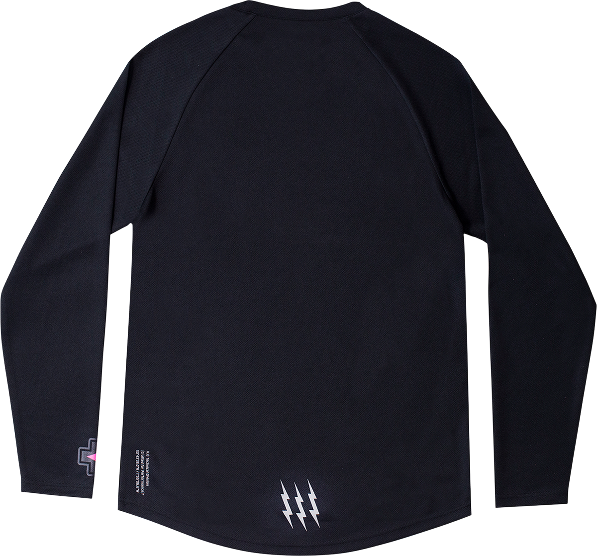 MUC-OFF USA Riders Long-Sleeve Jersey - Black - Small 20365