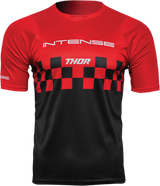 THOR Intense Chex Jersey - Red/Black - Large 5120-0141