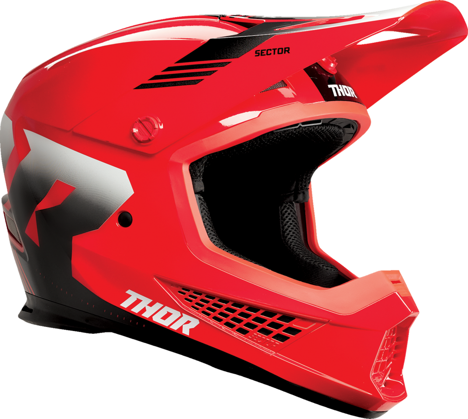 THOR Sector 2 Helmet - Carve - Red/White - Small 0110-8106