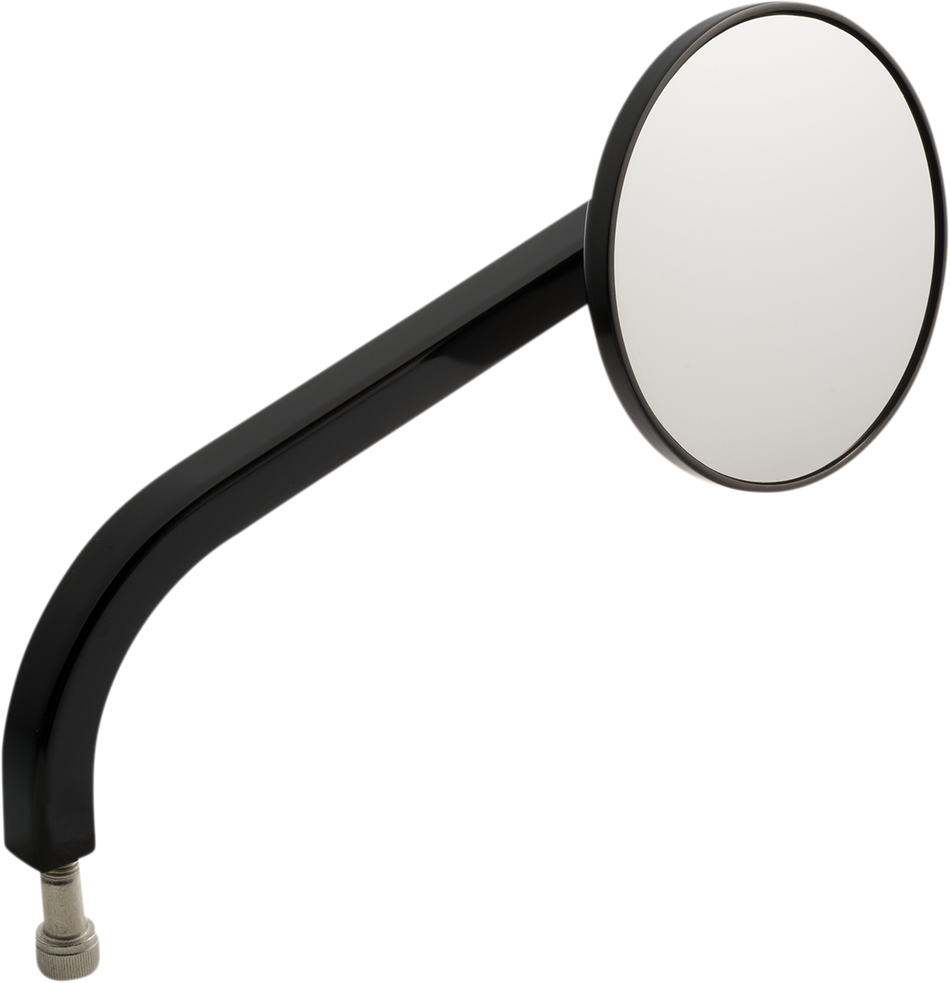 JOKER MACHINE Mirror - No. 7 Standard - Side View - Round - Black - Right 03-050-1R