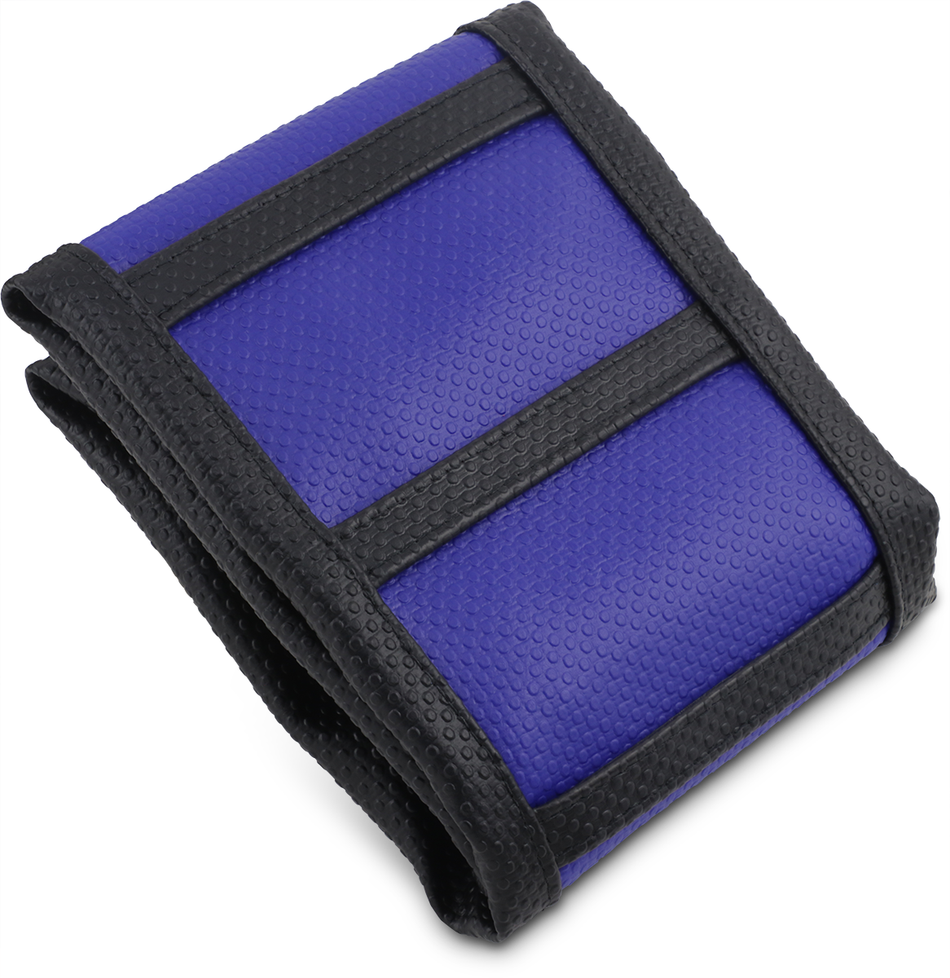 FLU DESIGNS INC. Pro Rib Seat Cover - Blue/Black - YZ '98-'02 35510