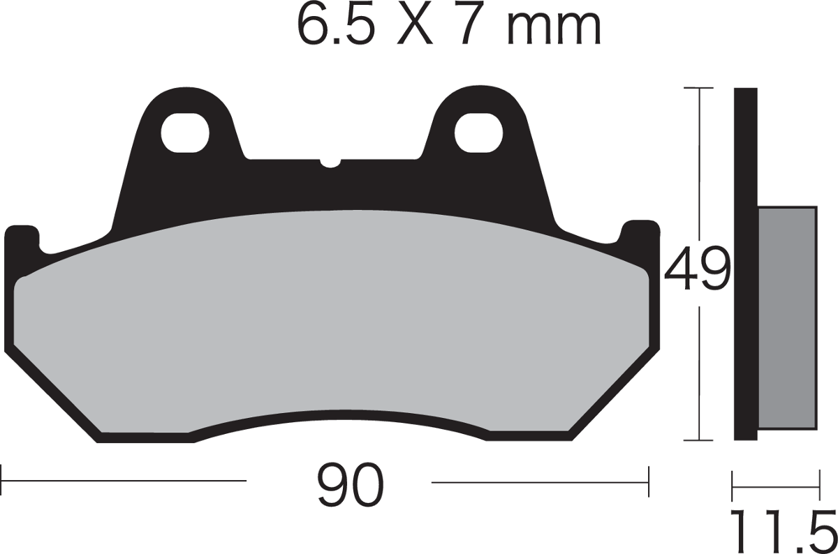 VESRAH Semi-Metallic Brake Pads - VD-123/3 VD-123/3