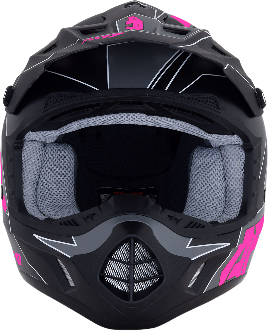 AFX FX-17 Helmet - Aced - Matte Black/Pink - XS 0110-6509