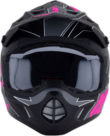 AFX FX-17 Helmet - Aced - Matte Black/Pink - XS 0110-6509