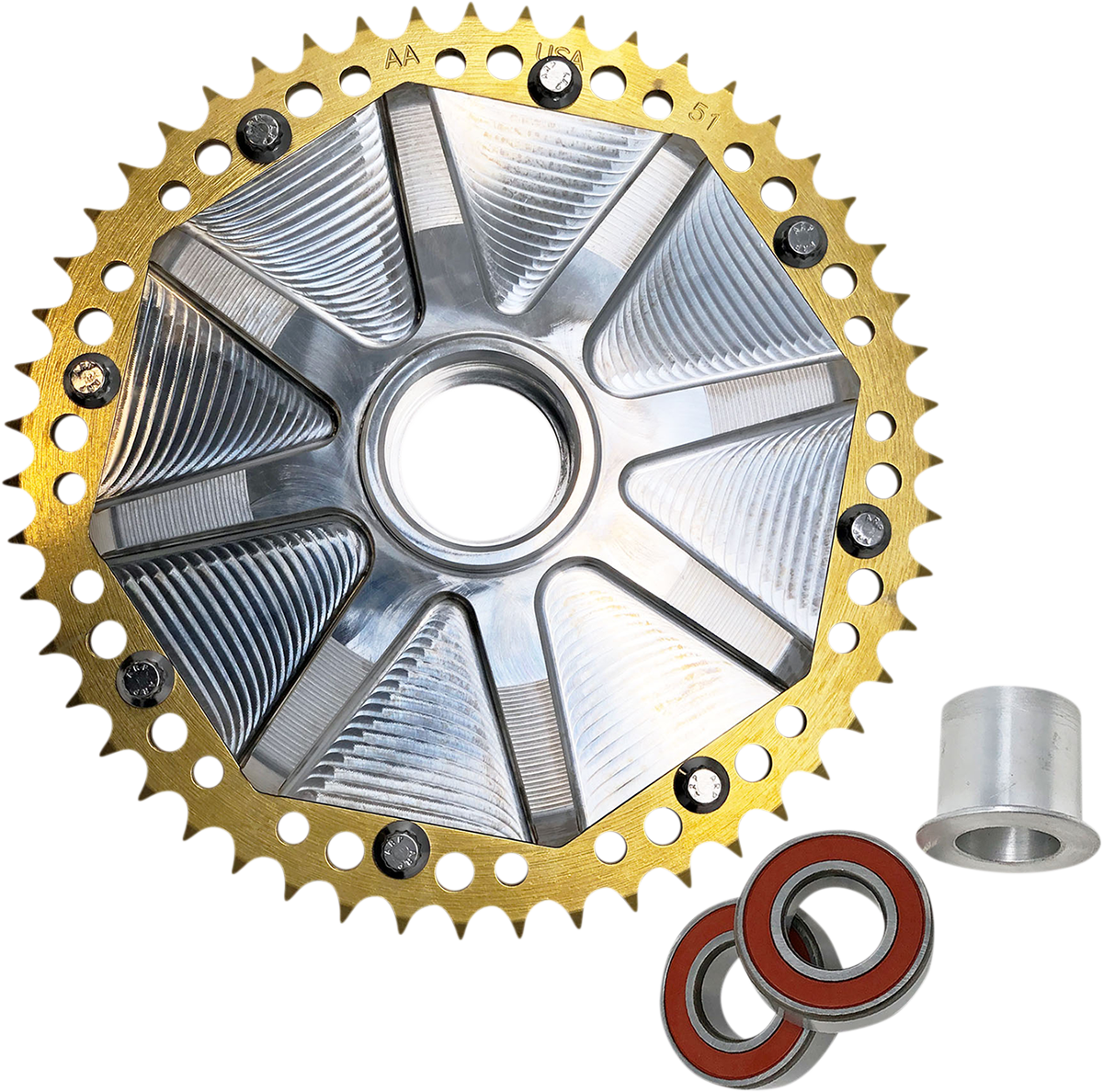 ALLOY ART Cush Drive Sprocket - Gold - 51 Tooth G2CC51-32