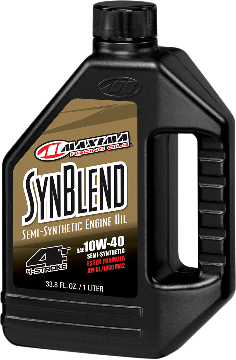 MAXIMA RACING OIL SynBlend Semi-Synthetic Oil - 10W40 - 1L 34901B