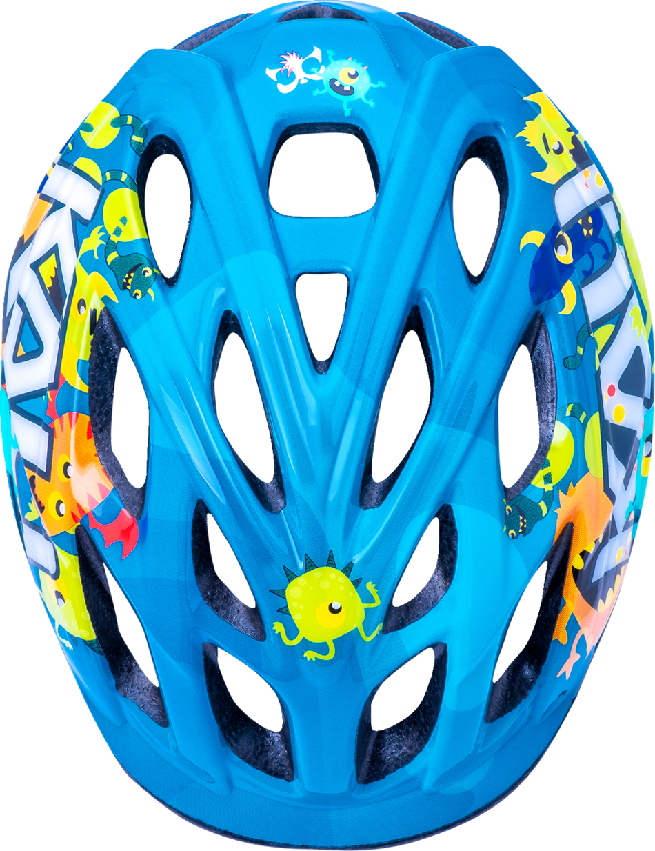 KALI Child Chakra Helmet - Monsters - Blue - XS 0221020414