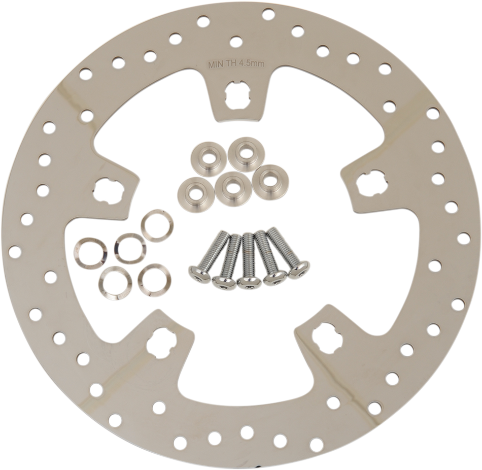 DRAG SPECIALTIES Front Rotor - 11.5" - Polished YR APPLICATION S/B 00-07 B06-0206ASP