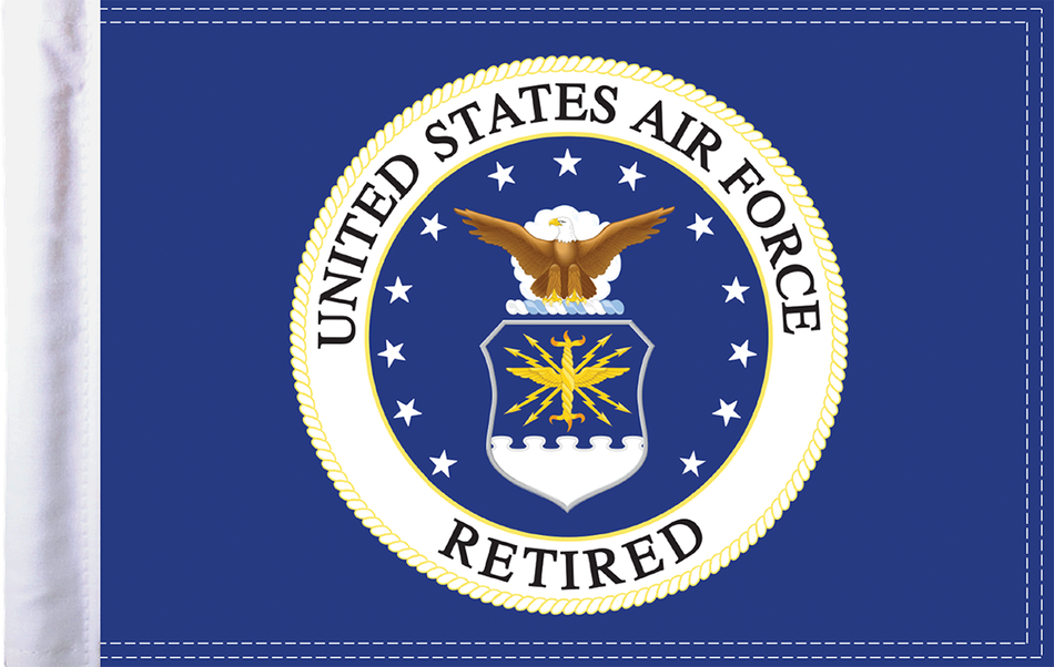 PRO PAD Retired Air Force Flag - 10" x 15" FLG-RETAF15