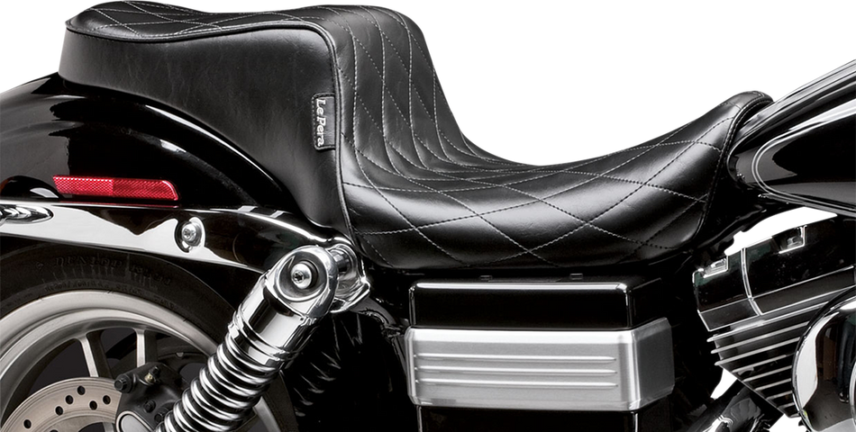 LE PERA Cherokee Seat - Diamond Pleated - Black - FXD '06+ LK-021DM