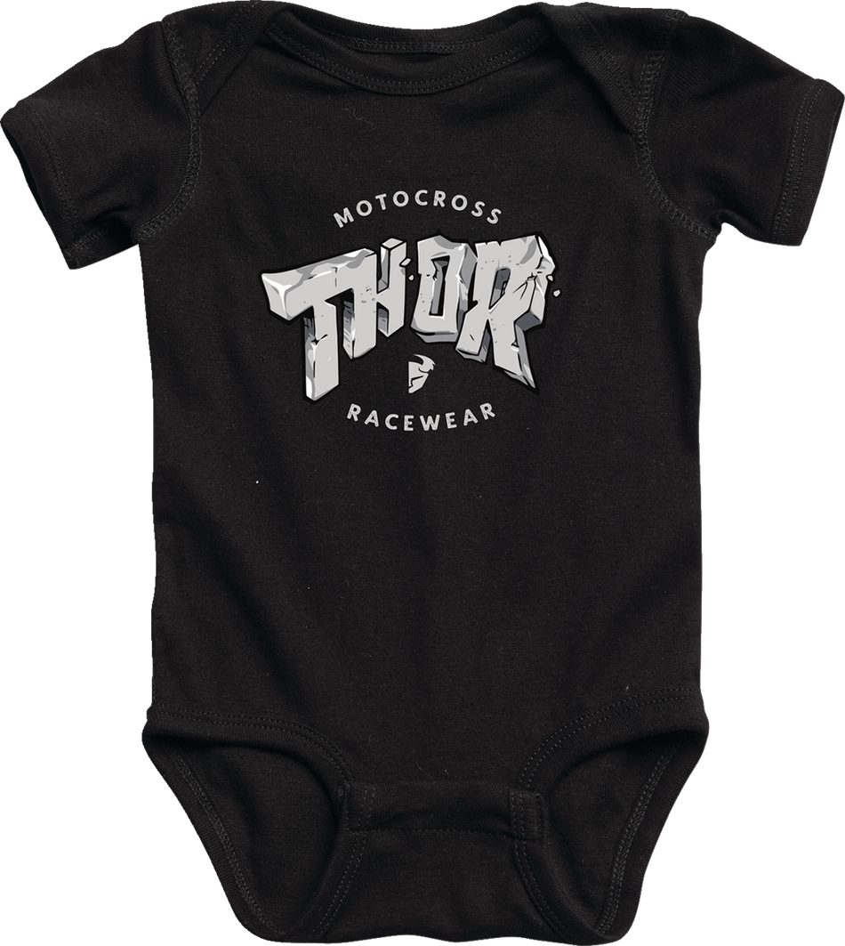 THOR Infant Stone Supermini Body Suit - Black - 12-18 months 3032-3556