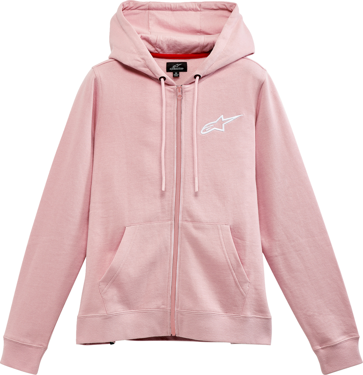 ALPINESTARS Sudadera con capucha y cremallera Ageless para mujer - Rosa/Blanco - Pequeña 1232518003110S 