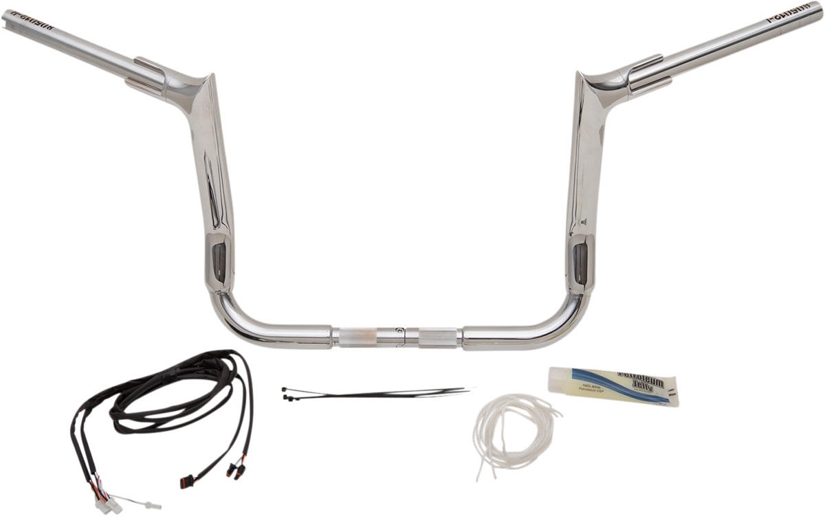 FAT BAGGERS INC. Handlebar Kit - Pointed Top - 12" - Chrome 809212