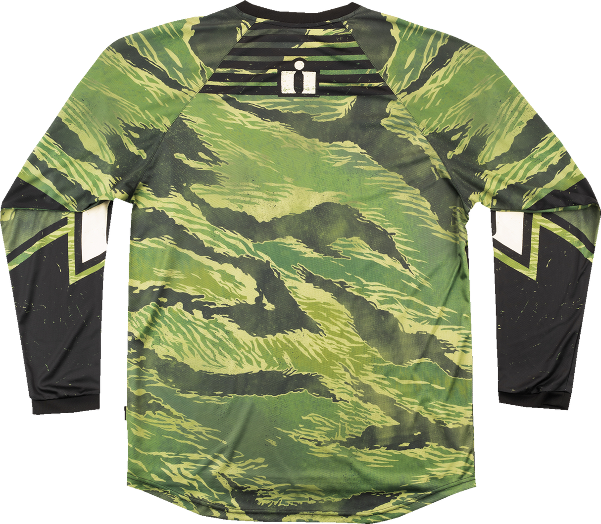 ICON Tiger's Blood Trikot – Grünes Camouflage – Größe S 2824-0084