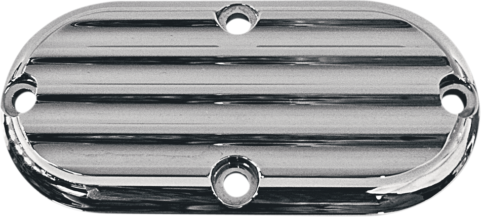 JOKER MACHINE Inspection Cover - Chrome - Finned 06-95FN