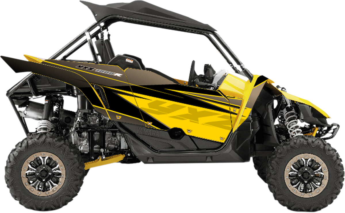 D'COR VISUALS Complete Graphics Kit - Yellow/Black - 2-Door - Yamaha 20-50-470