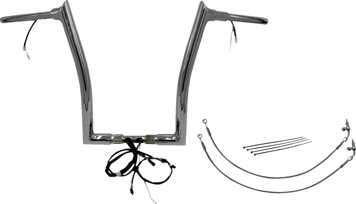 FAT BAGGERS INC. Handlebar Kit - Pointed Top - 16" - Chrome 802316