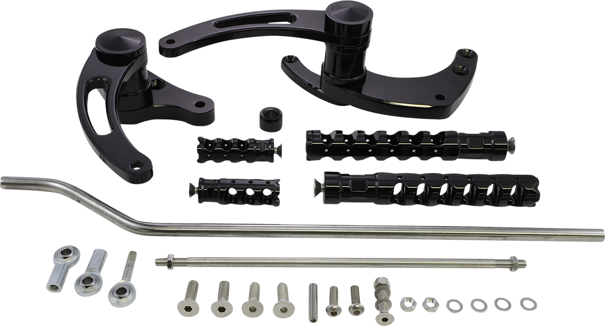 ACCUTRONIX Forward Control - Black - Slotted FC102-SSAKB