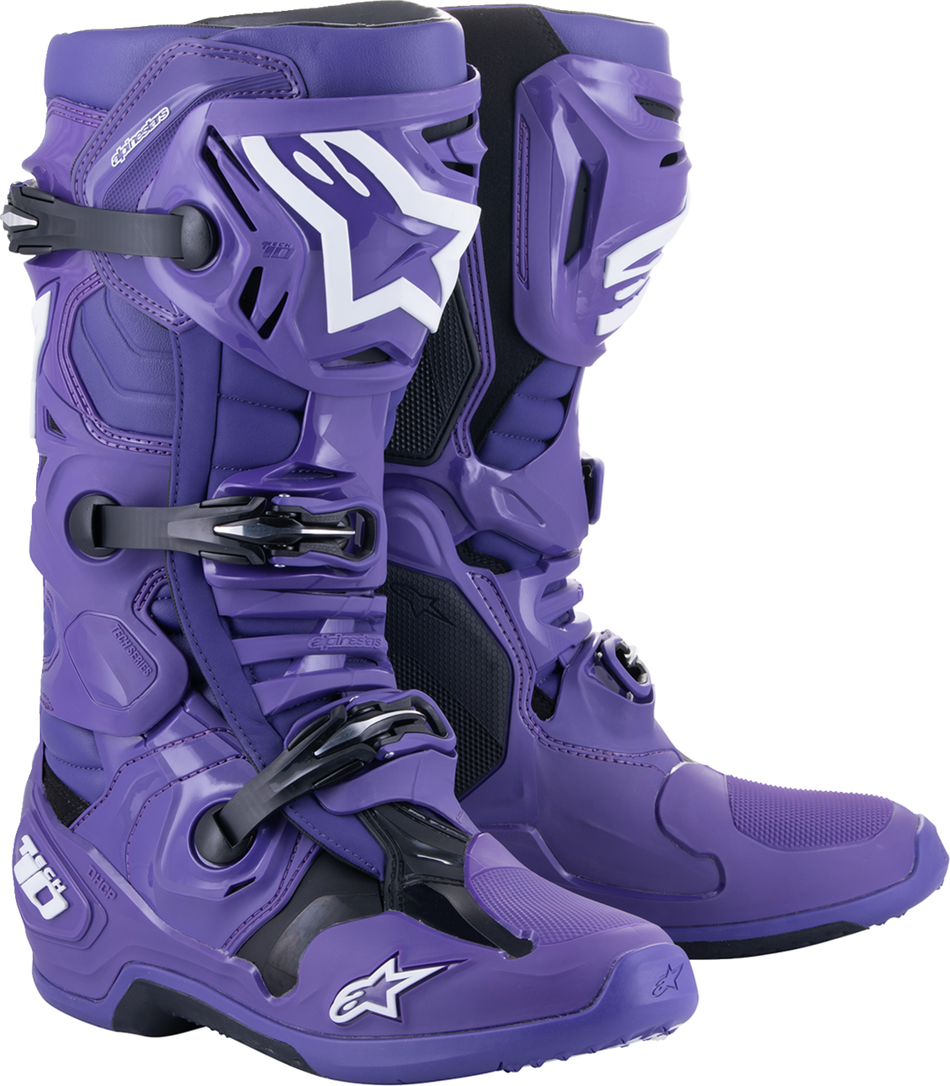 ALPINESTARS Tech 10 Boots - Purple/Black - US 9 2010020-394-9