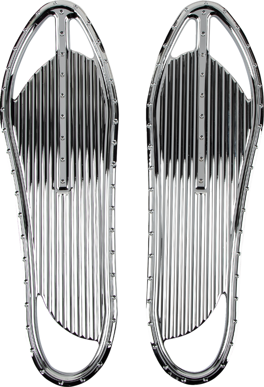 COVINGTONS Floorboard - Dimpled - Chrome C1334-C