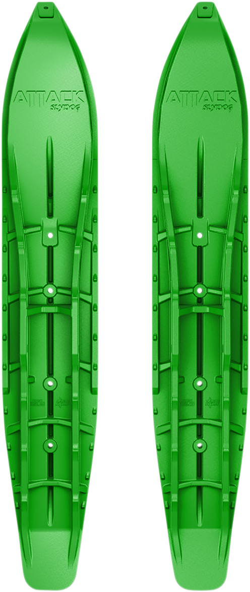 SLYDOG SKIS Attack Ski - Green - 7" - Pair ATKSOLGRNLOPBLK