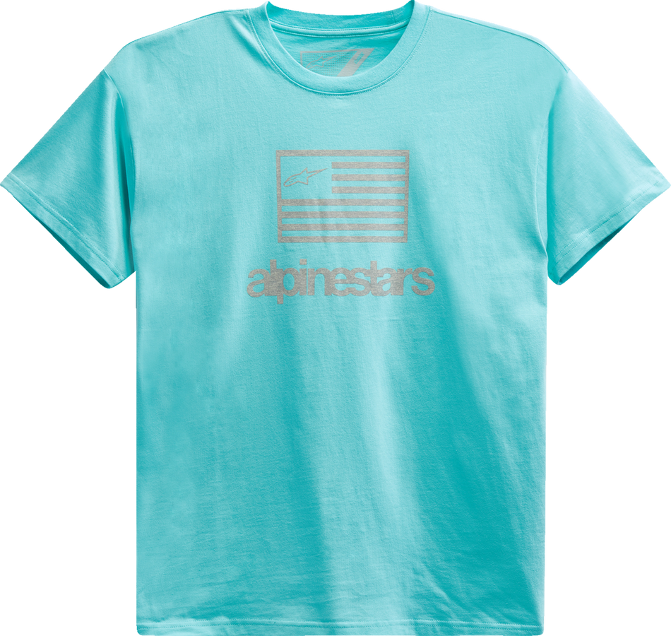 ALPINESTARS Flag T-Shirt - Light Aqua - 2XL 12137262072062X