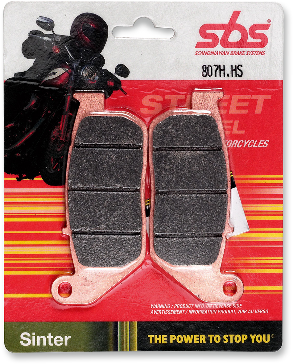 SBS Sintered Brake Pads - Sportster 807H.HS