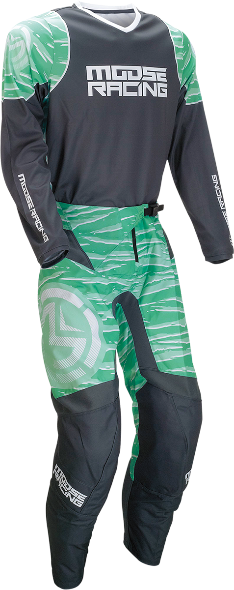 Pantalones clasificatorios MOOSE RACING - Verde azulado/Gris - 32 2901-10024 