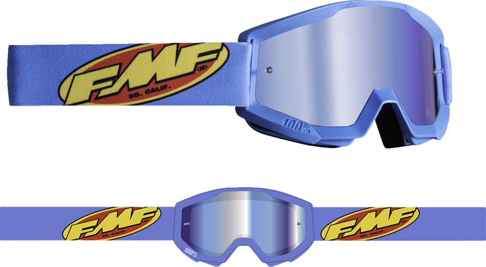 FMF PowerCore Goggles - Core - Cyan - Blue Mirror F-50051-00004 2601-3183