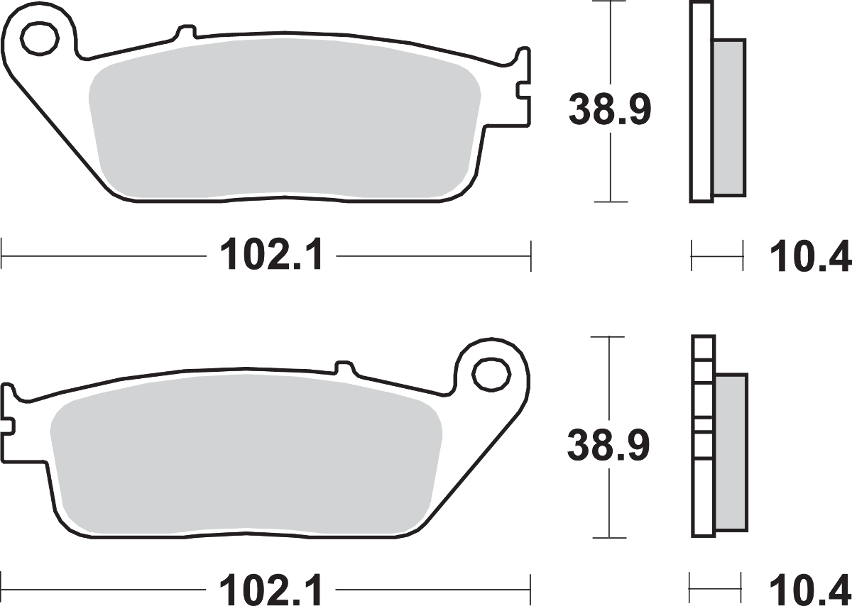 SBS LS Bremsbeläge - ST1100 - 654LS 654LS