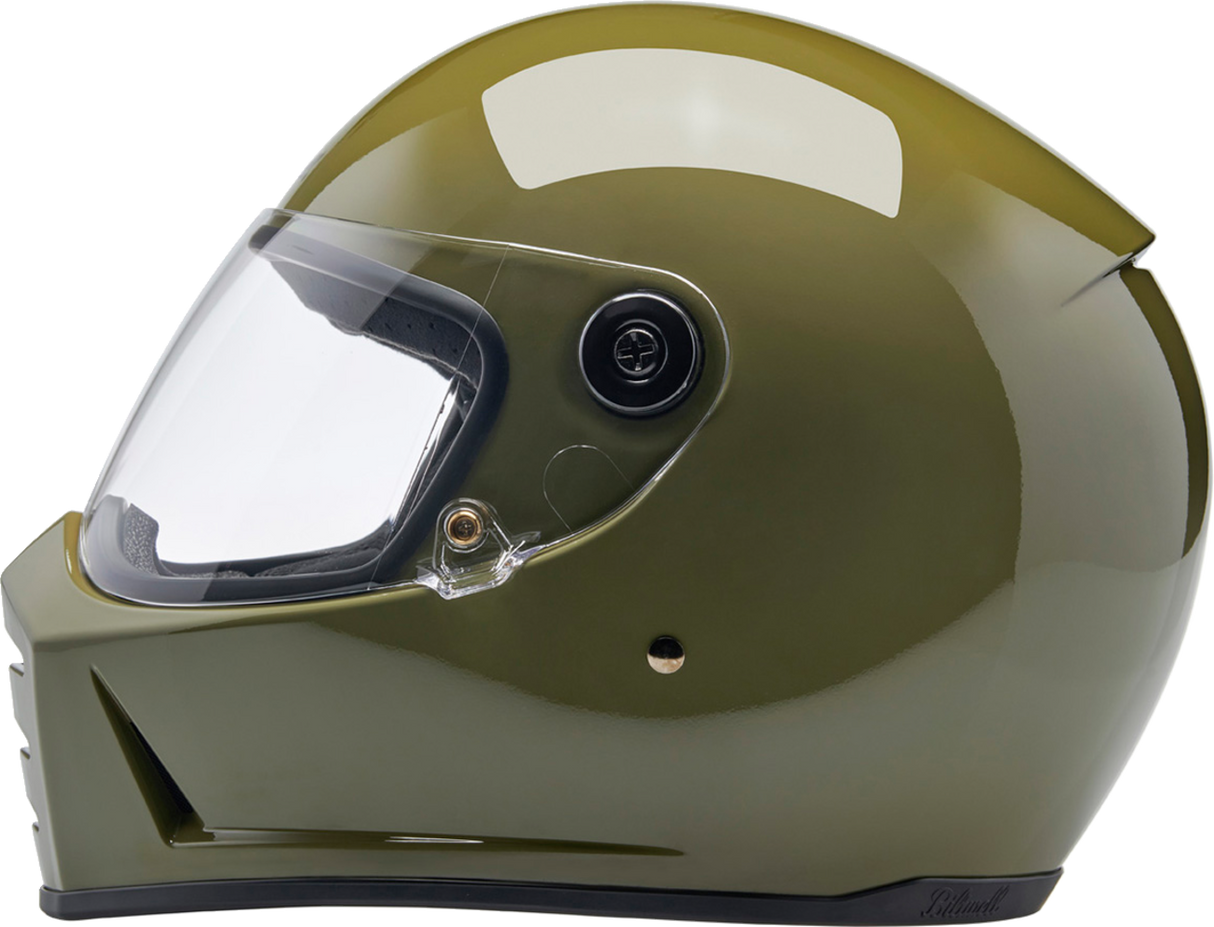 BILTWELL Lane Splitter Helmet - Gloss Olive Green - 2XL 1004-154-506