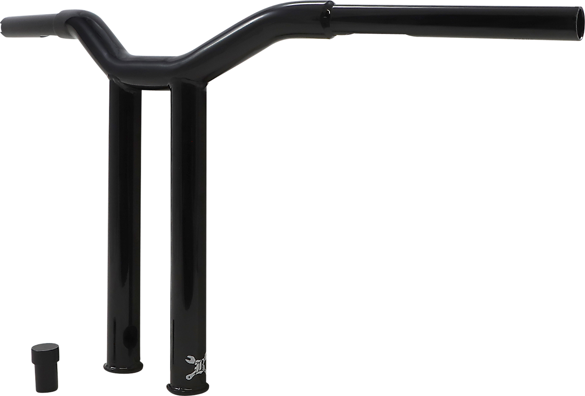 BURLY BRAND Handlebar - Dominator - Straight - 12" - Black B12-6072B