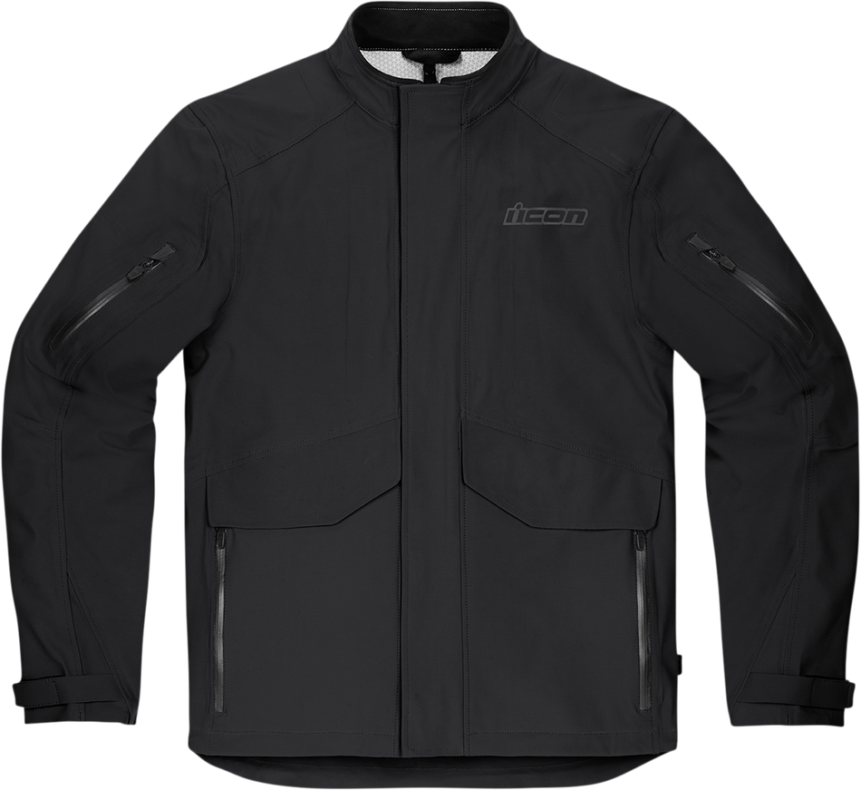 ICON Stormhawk Jacket CE - Black - Large 2820-5349