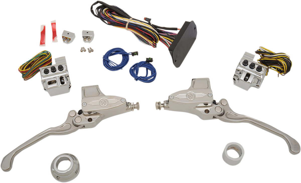 PERFORMANCE MACHINE (PM) Handlebar Controls - Hydraulic - 9/16" Master Cylinder - Chrome 0062-4025-CH