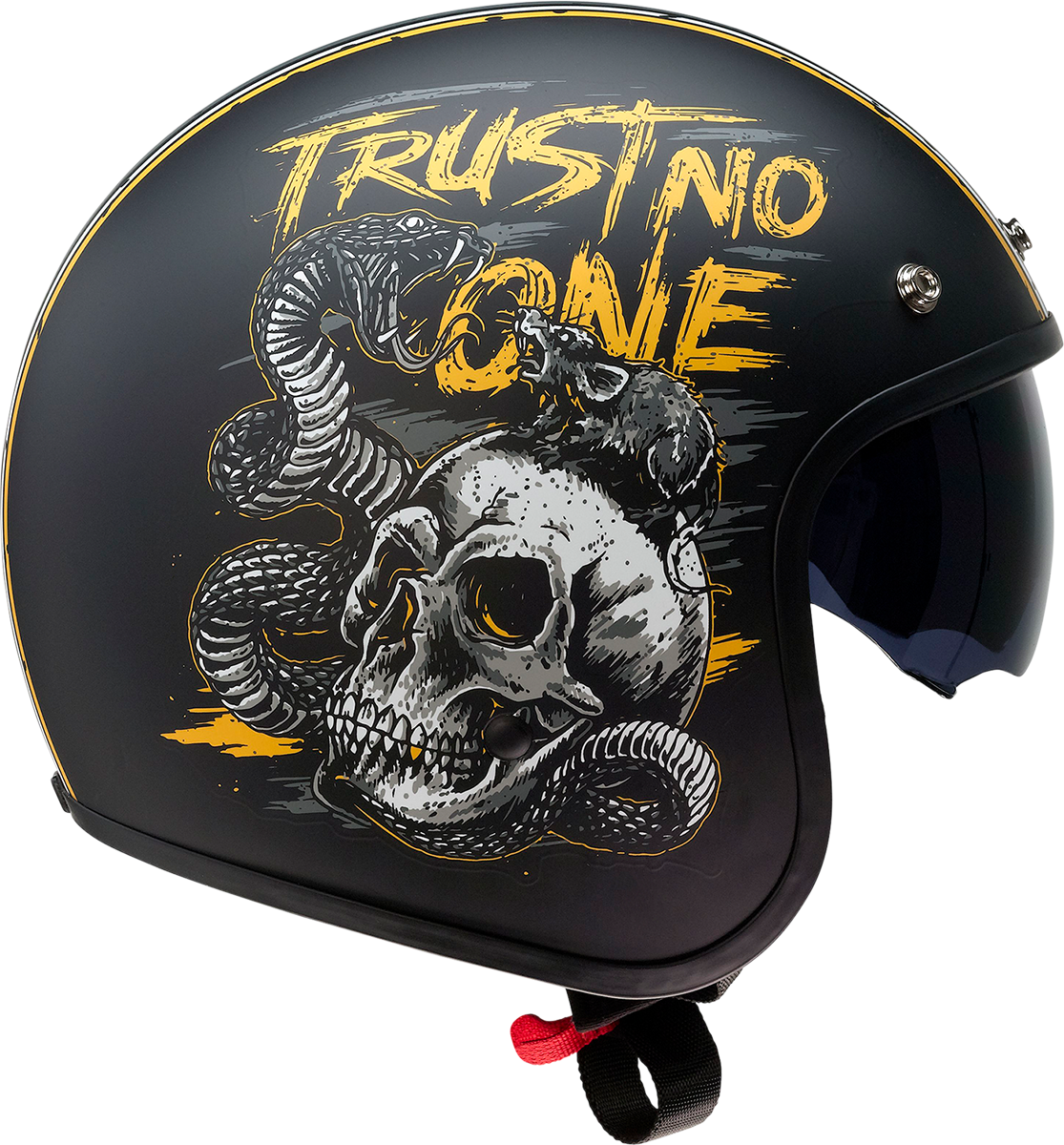 Z1R Saturn Helmet - Trust No One - Black/Yellow - XL 0104-2856