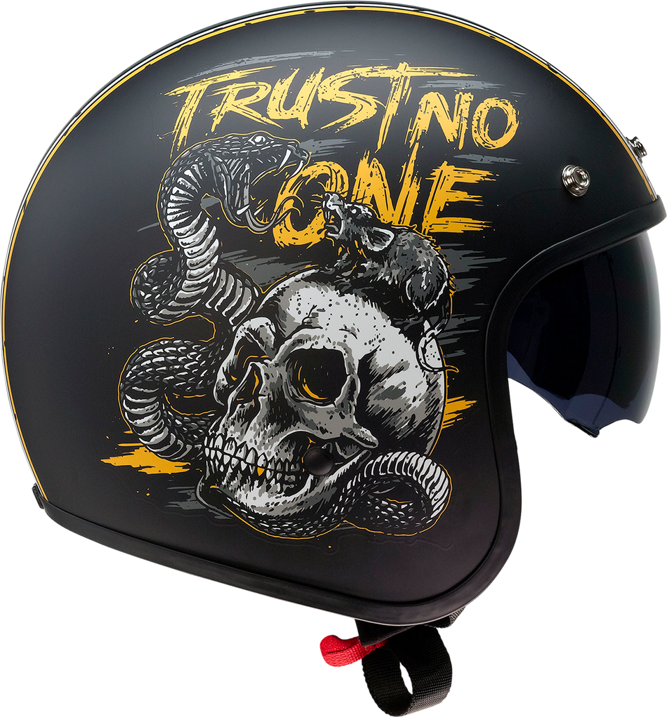Z1R Saturn Helmet - Trust No One - Black/Yellow - Medium 0104-2854