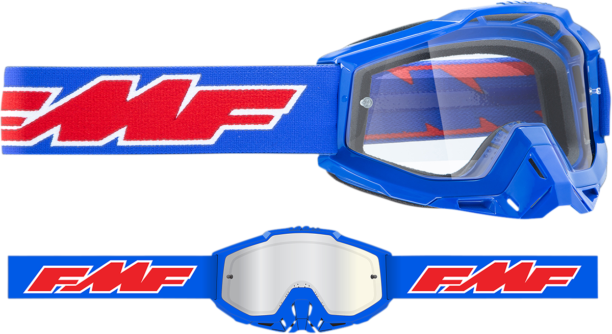 FMF PowerBomb OTG Goggles - Rocket - Blue - Clear F-50041-00002 2601-2990