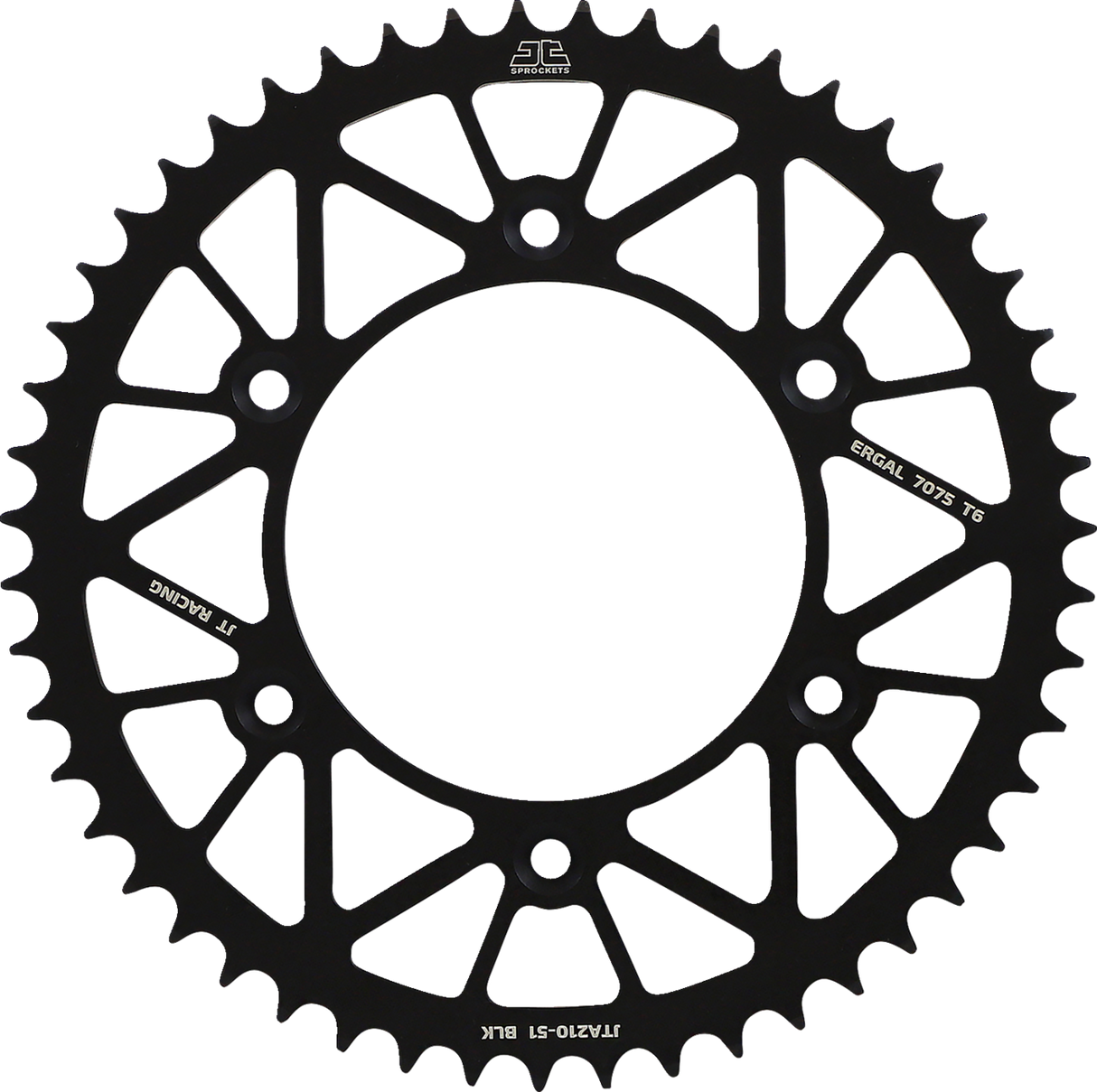 JT SPROCKETS Rear Sprocket - Honda - Black - 51 Tooth JTA210.51BLK