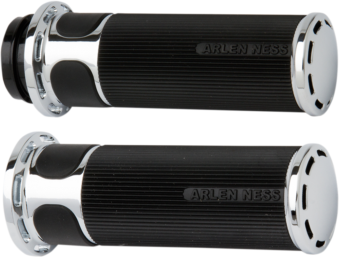 ARLEN NESS Grips - Slot Track - Cable - Chrome 07-300