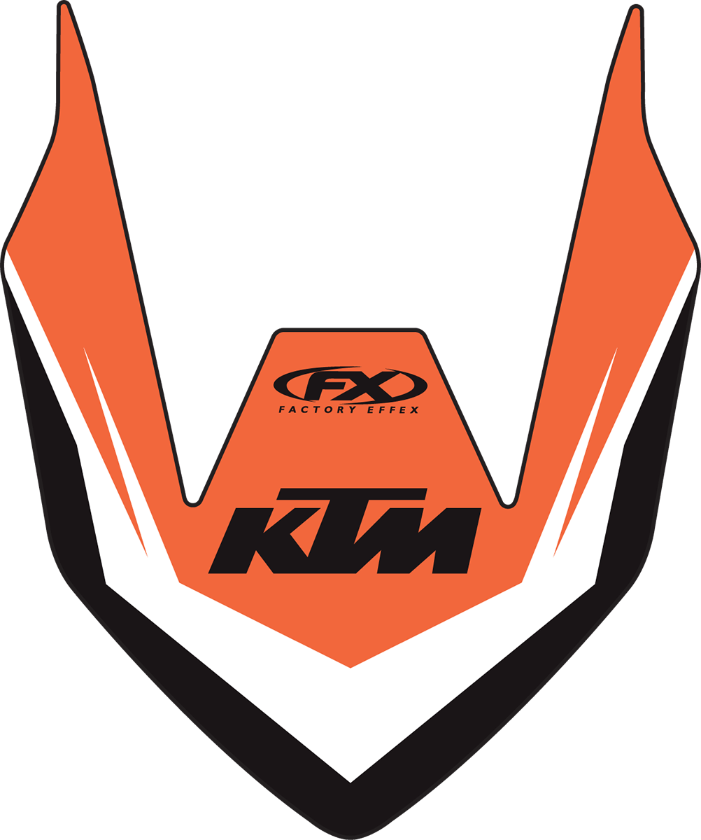 FACTORY EFFEX Front Fender Graphic - KTM 17-30502