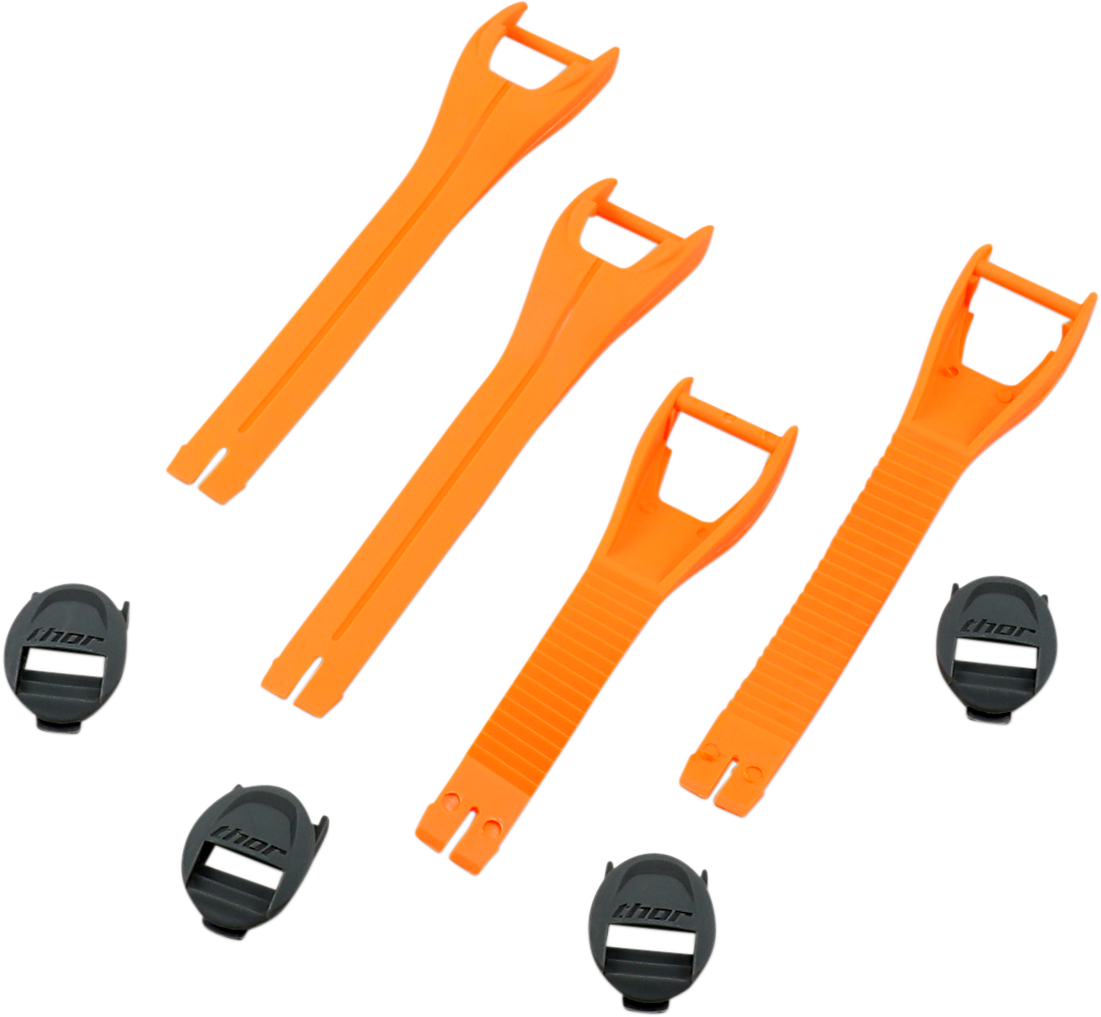 THOR Blitz XP MX Boot Straps - Orange - Size 10-15 3430-0873