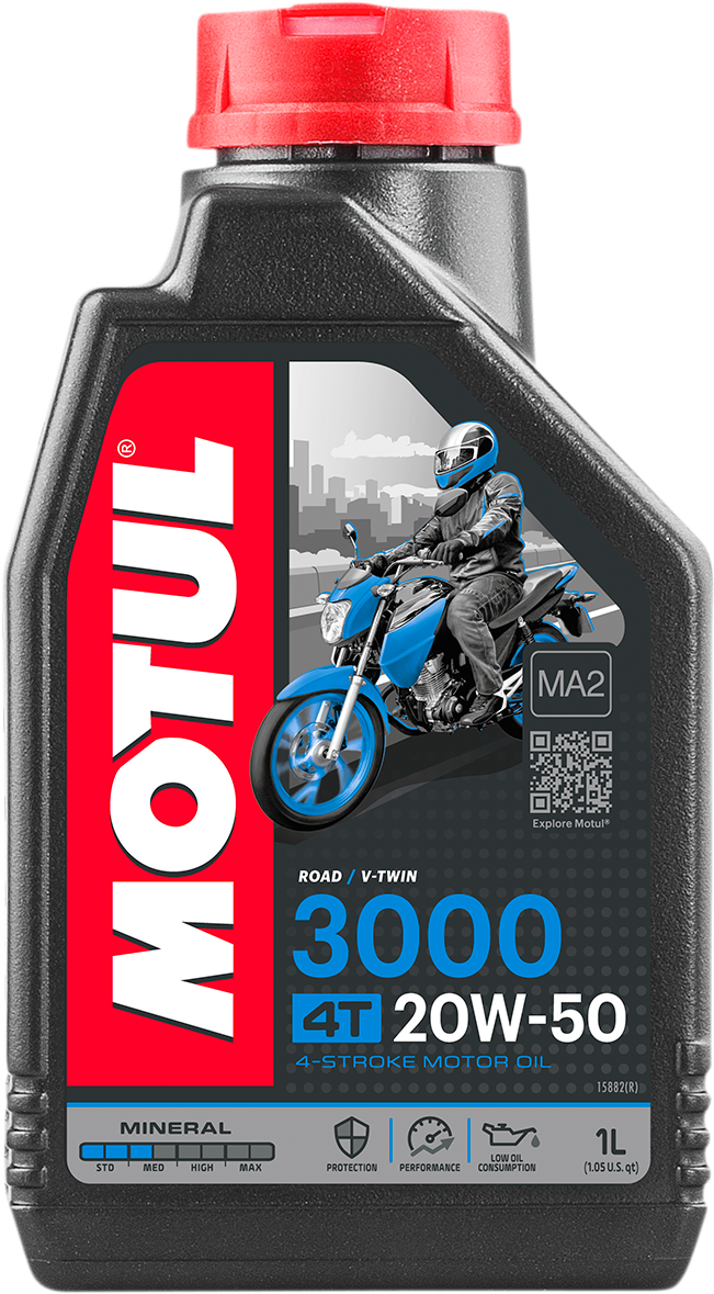 MOTUL 3000 Mineral 4T Engine Oil - 20W-50 1L 107318