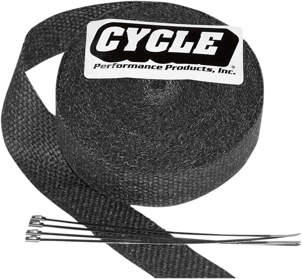 CYCLE PERFORMANCE PROD. Exhaust Wrap Kit - Black - 2x25 CPP/9042