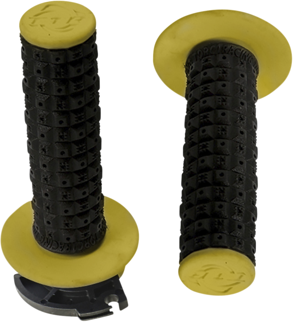 TORC1 Grips - Defy - Lock-On - Black/Yellow 2650-0206