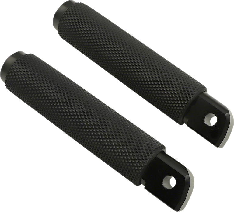 ROUGH CRAFTS Passenger Peg - Black - Knurled RC-400-006